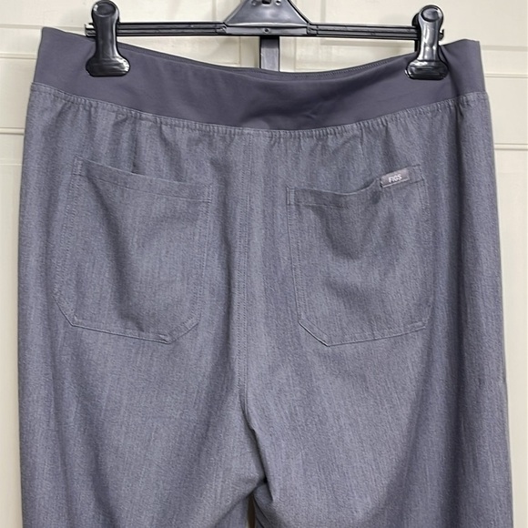 Figs Women’s High Waisted Livingston Basic Scrub Pants Sz XXL Gray Medical Nurse - Picture 7 of 11